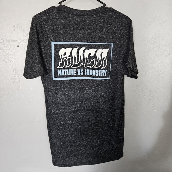 RVCA Other - RVCA NWT Men's Small Dark Grey Charcoal Graphic T-Shirt Nature vs Industry Tee